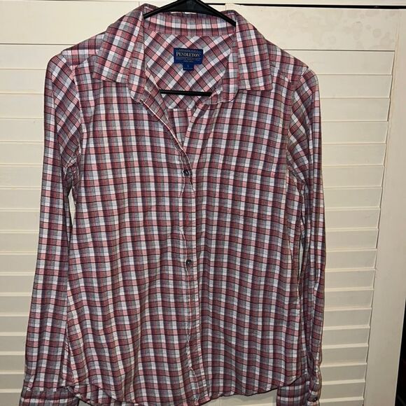 Pendleton plaid, long sleeve button down shirt, size small - Picture 1 of 4